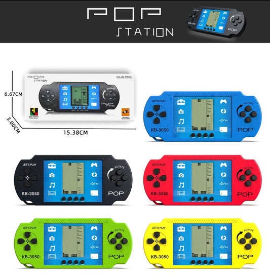 JK-3050B Station Video Game| Portable Pocket Brick Game Handheld Retro Game Control for Kids Boys Girls Birthday Return Gift