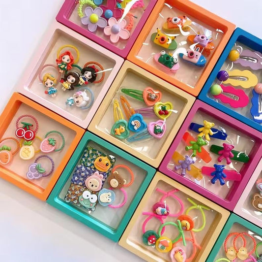 5285 Plastic Floating Case | Transparent PE Film Jewellery Storage Box 7 Cm {Multicolor}