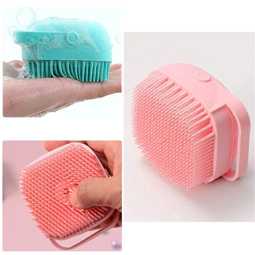 6070 Silicon Massage Bath Brush Hair, Scalp & Bathing Brush