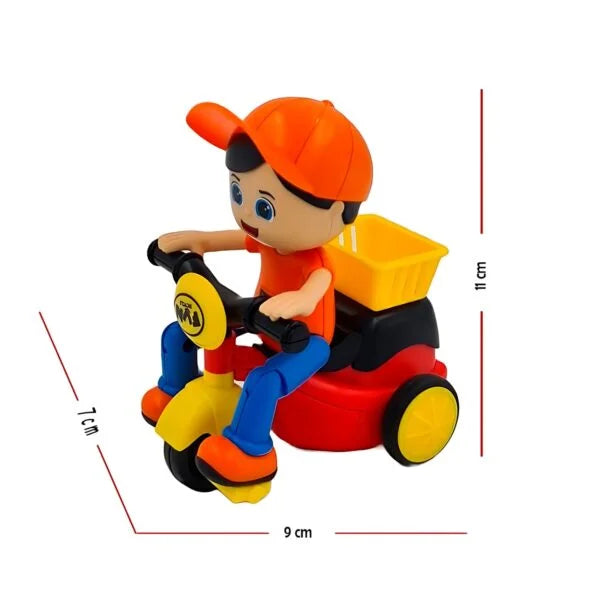 10036 Beautifully Designed Mini Tricycle Toys for Kids with Basket Back Side