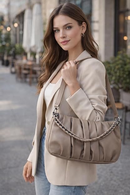 10602 Stylish Crossbody Sling Bag Of Premium Foam Fabric With Braided Handle Small Purse {Multicolor}
