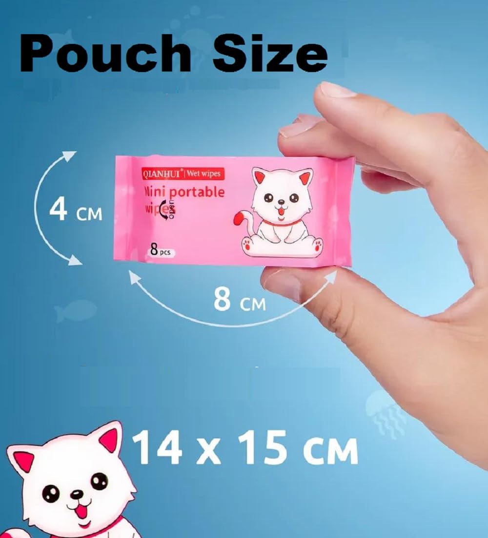 20348 Mini Portable Disposable Baby Wipes Water Wipes Baby Skin Care Wet Tissue 64 Wipes