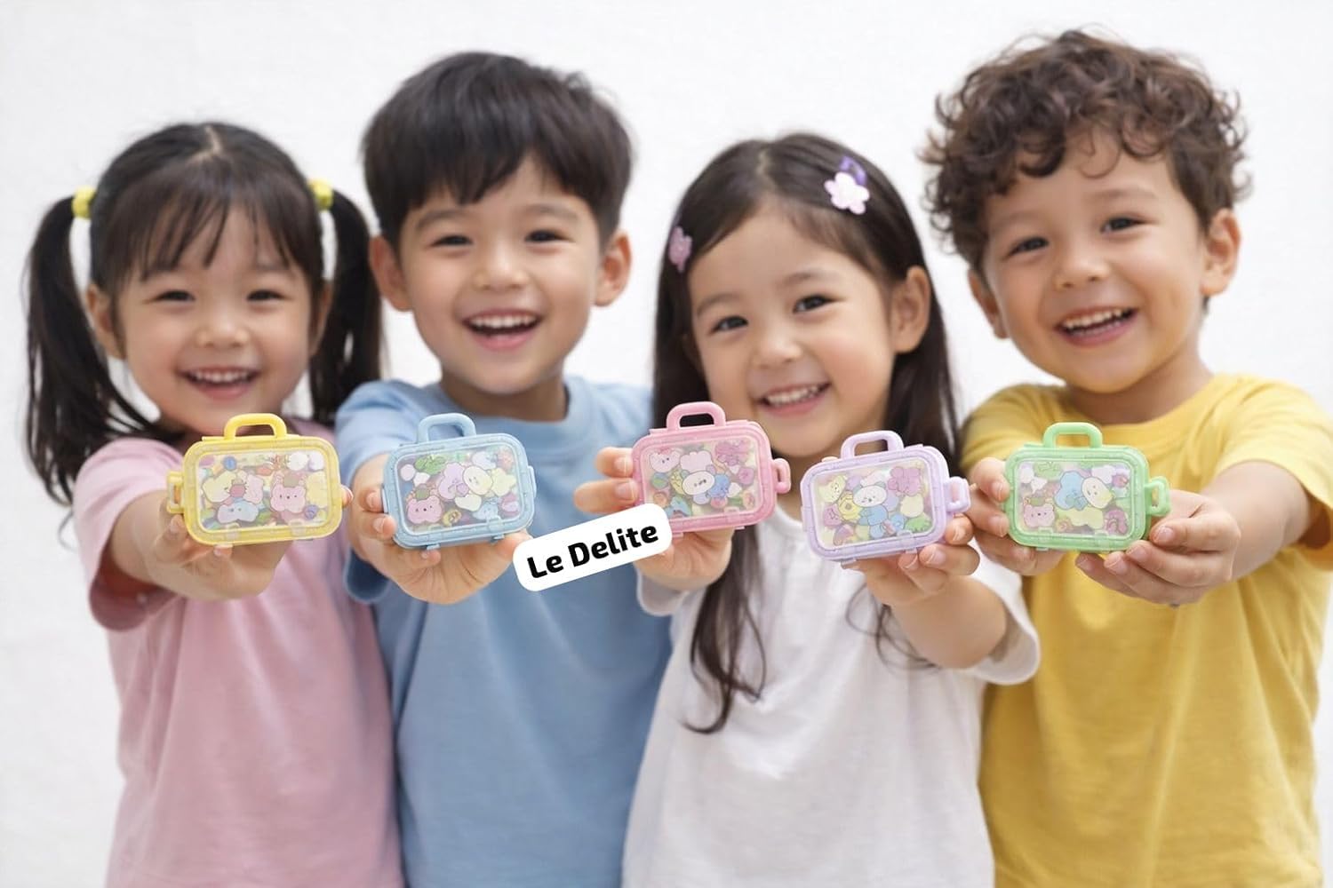 20508 Mini Travel Paper Soap  for Hand Wash | Portable Suitcase Soap Box with Flower Soap Flakes | Pocket Size Hand Wash Soap for Kids Travel School Outdoor Hygiene | Cute Party Return Gift