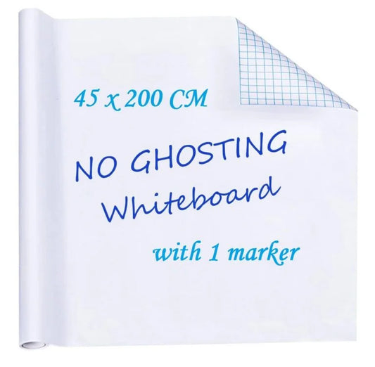 3134 45×200 CM Whiteboard Sticker for Wall (1.5×6.5 Feet) |