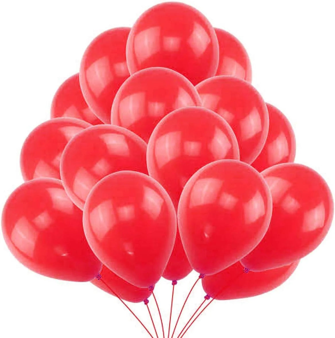 2083 (50pcs) red Metallic Balloons