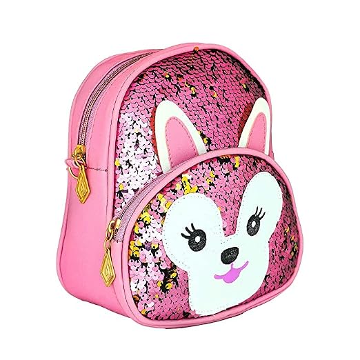 20782 Girls Bling Sequin Mini Backpack || 3-6 Years Old Sequin Backpacks for Girls Glitter Daypack Small Bag Backpack Crossbody Shoulder Bag for Kids girls {Multicolor} Size=20*17*8 Cm