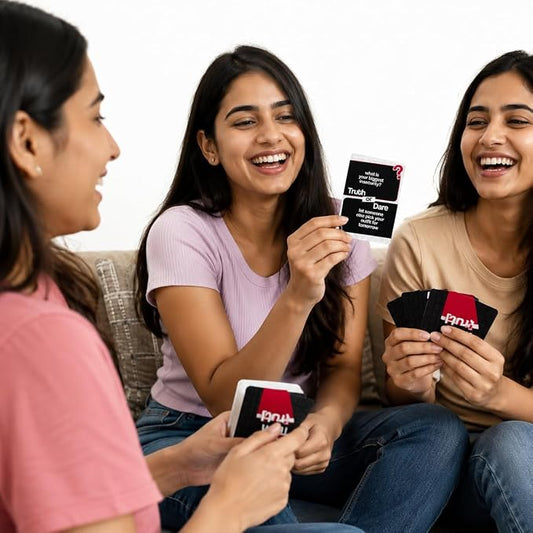 21073 Truth or Dare Card Game for Teens & Adults, 50 Fun & Spicy Challenge Cards for Parties, Birthday Games, College Nights, Couple Trips & House Parties, Hilarious Ice Breaker Card Game