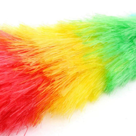 20187 Colourful Feather Duster - Microfiber Duster for Cleaning - dusting Stick Brush