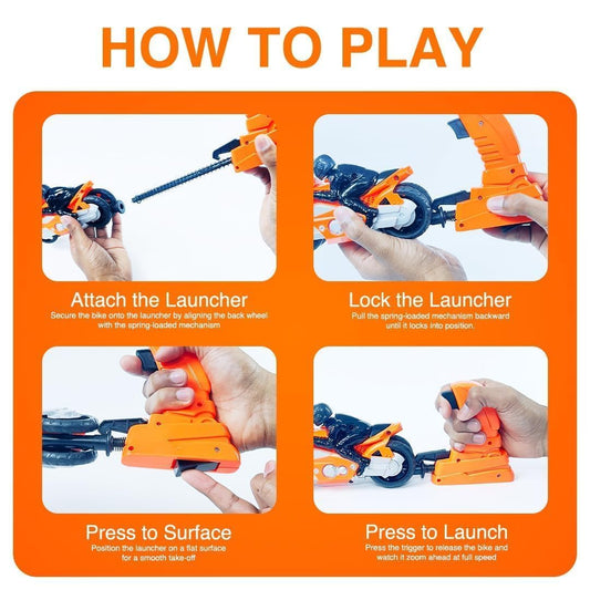 11253 Super Bike Toy – Spring-Loaded Friction Vehicle Bike Toy