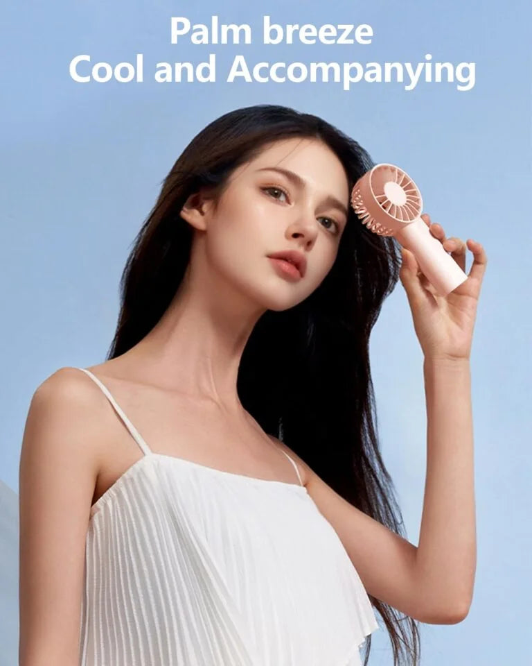 20040 Mini Handheld Fan, Powerful 3 Speed Personal Portable Fan, USB Rechargeable Hand Fan Cute Small Electric Fan for Makeup Travel Camp Shopping Indoor Outdoor