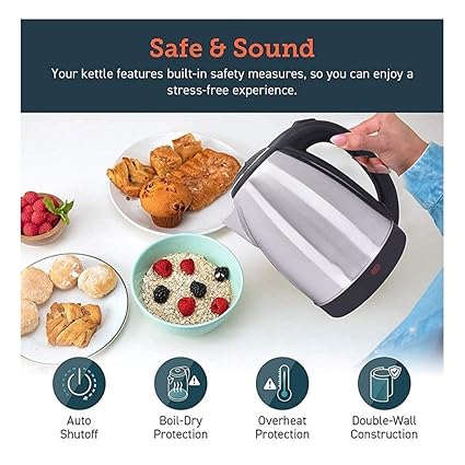 10081 Hot Water Pot Portable Boiler Tea Coffee Warmer Heater Cordless MG-STR Electric Kettle