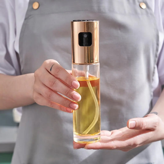 10089 Edible Oil Spray Bottle for Cooking, 100ml Transparent Glass Oil Spray Bottle