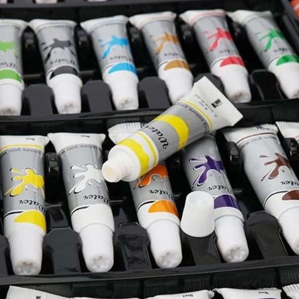 20475   53Pcs Astronaut Print Children Deluxe Art Drawing Set Art and Craftmini Suitcase, Drawing and Painting Set Best for Birthday Gift for Boys Girls Children