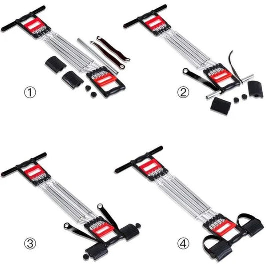 9014 Chest Expander Chest Workout Equipment Dual Use Adjustable 5 Spring Pull