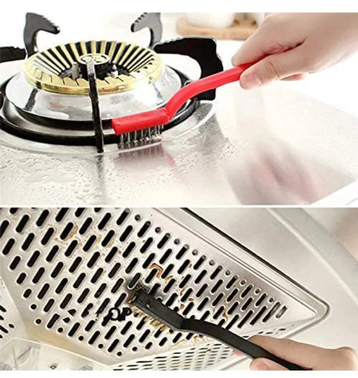 8005 kitchen tools Mini Plastic Gas Cleaning Tool Kit Wire Brush Set of 3