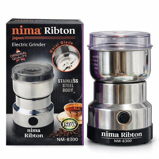 8300 Nima Stainless Steel Multifunctional Electric Grinder & Coffee Maker, Mini Spice and Masala Grinder for Coffee Beans, Nuts and Grains