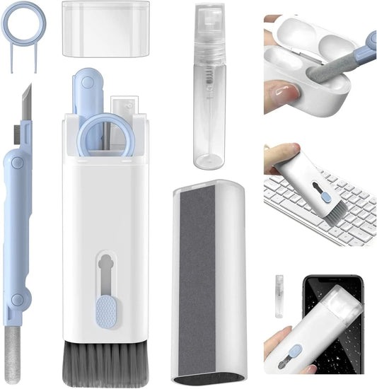 20156 7 in 1 Electronic Cleaner kit, Cleaning Kit for Monitor Keyboard Airpods MacBook iPad iPhone iPod, Screen Dust Brush Including Soft Sweep