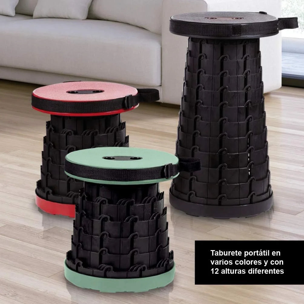 10082 Portable Folding Telescoping Stool,Retractable Stool for Camping