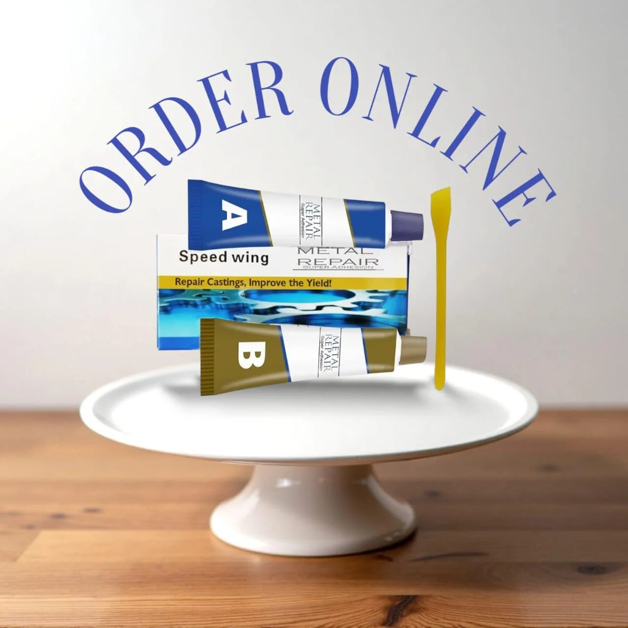 10819 Metal Repair Glue – Industrial Strength Epoxy Adhesive for Cracks, Leaks, Rust, & Metal Bonding |