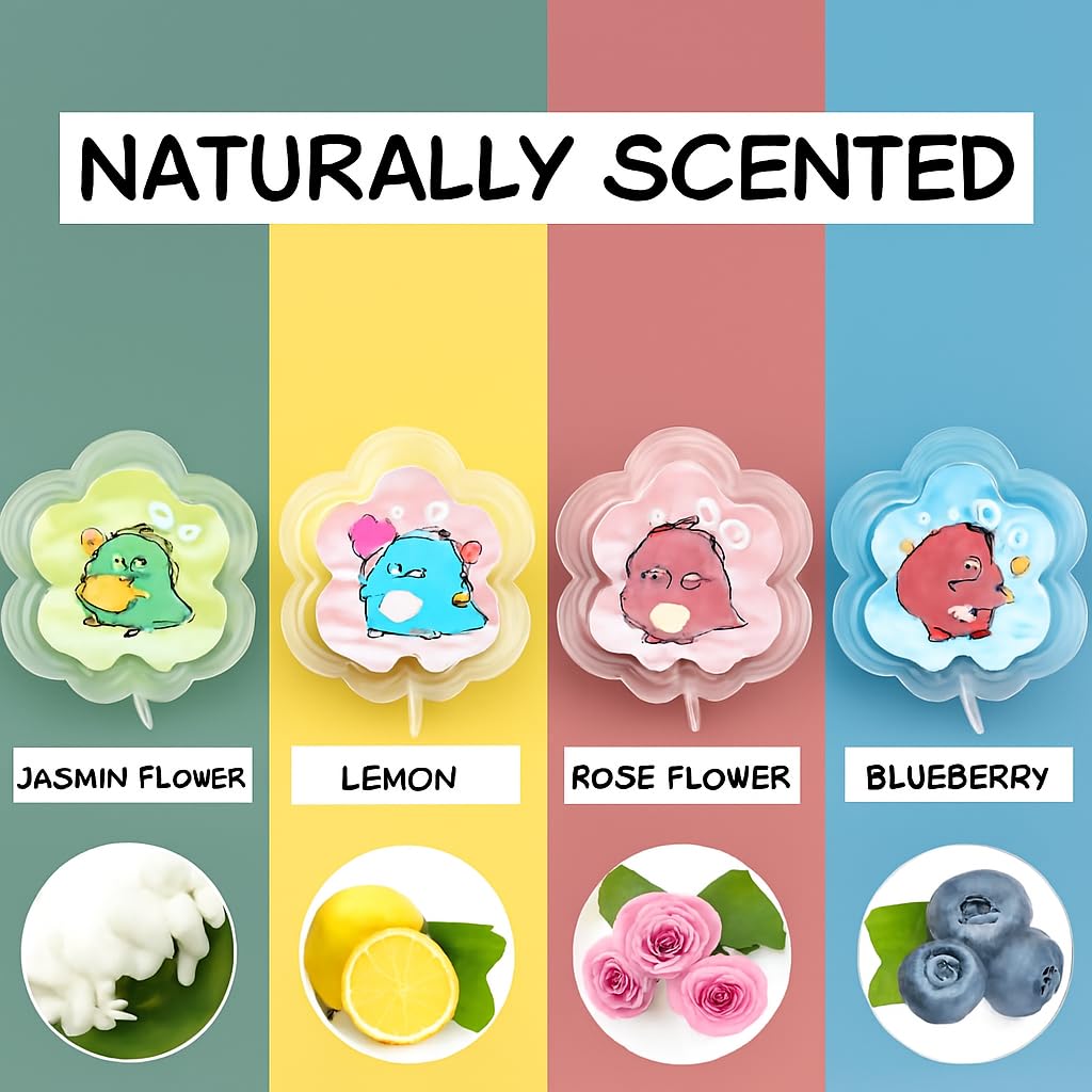 8005 Kids Travel Paper Soap, Flower-Shaped Container, Paper Soap Disposable Mini Soap Bottle, Scented Soap Bath Sheets Flakes Portable Flower Tube Petals