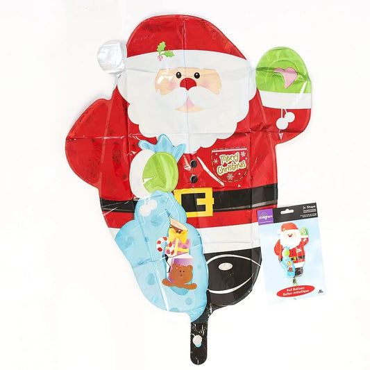 10041 Christmas Santa Foil Balloon Xmas Party Decor size 24*49 cm