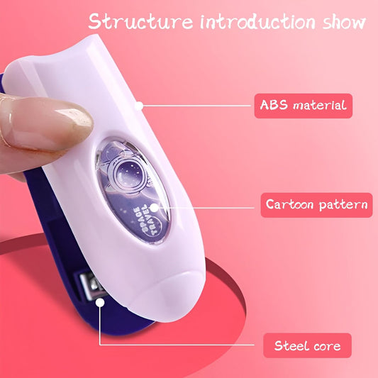 368 Small Portable Stapler with 400 Standard 26/6 Staples, 3 Pack Mini Cute Manual Table Stapler, 2-20 Sheet Capacity for Schools Workplaces Families {Multicolor}