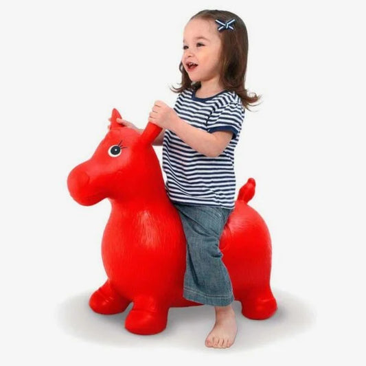 20133 Jumping and Riding Horse Bouncing Horse Hopper Animal Toy for Kids (Multicolor)