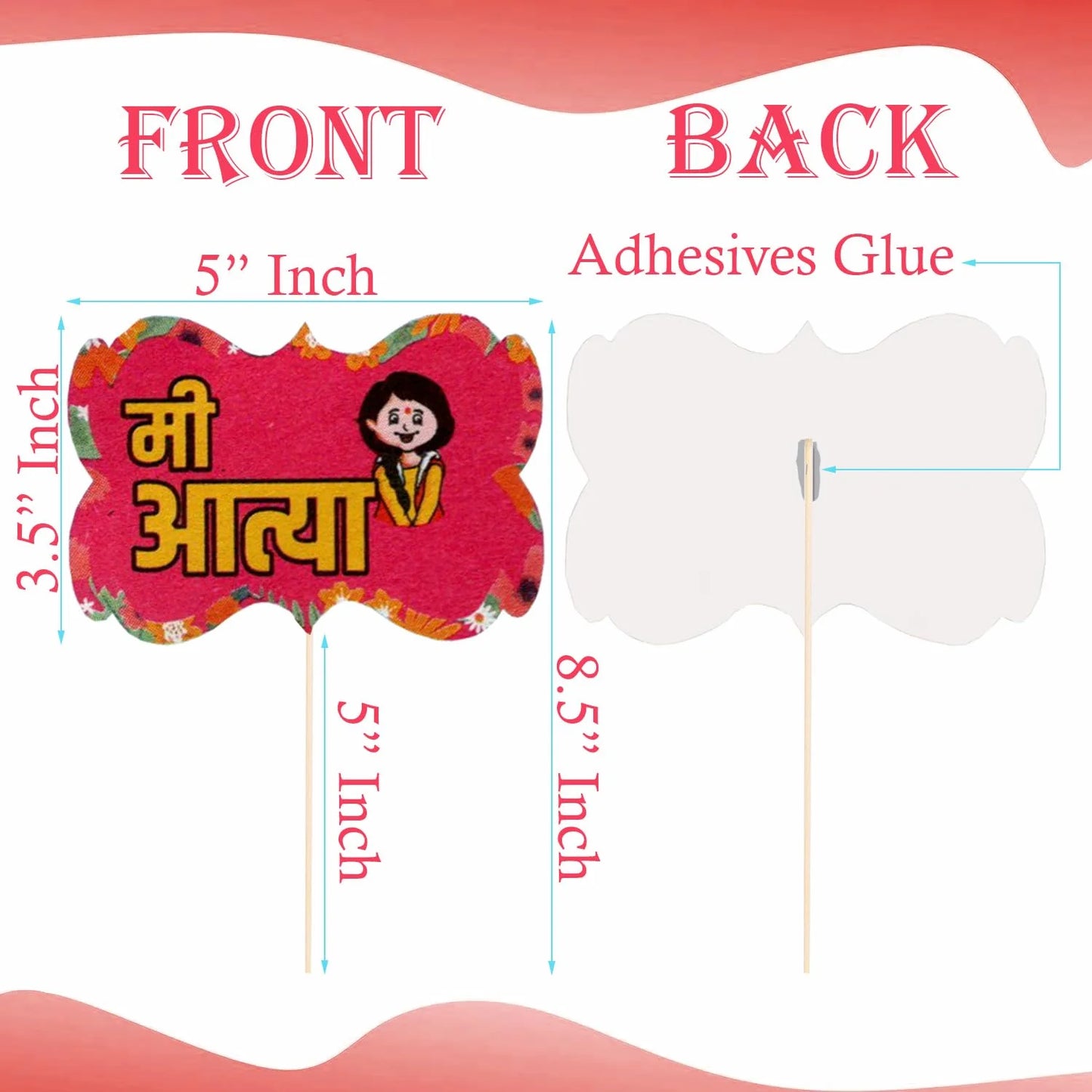 10154 Marathi Baby Shower Party Props Decoration Set Of 18