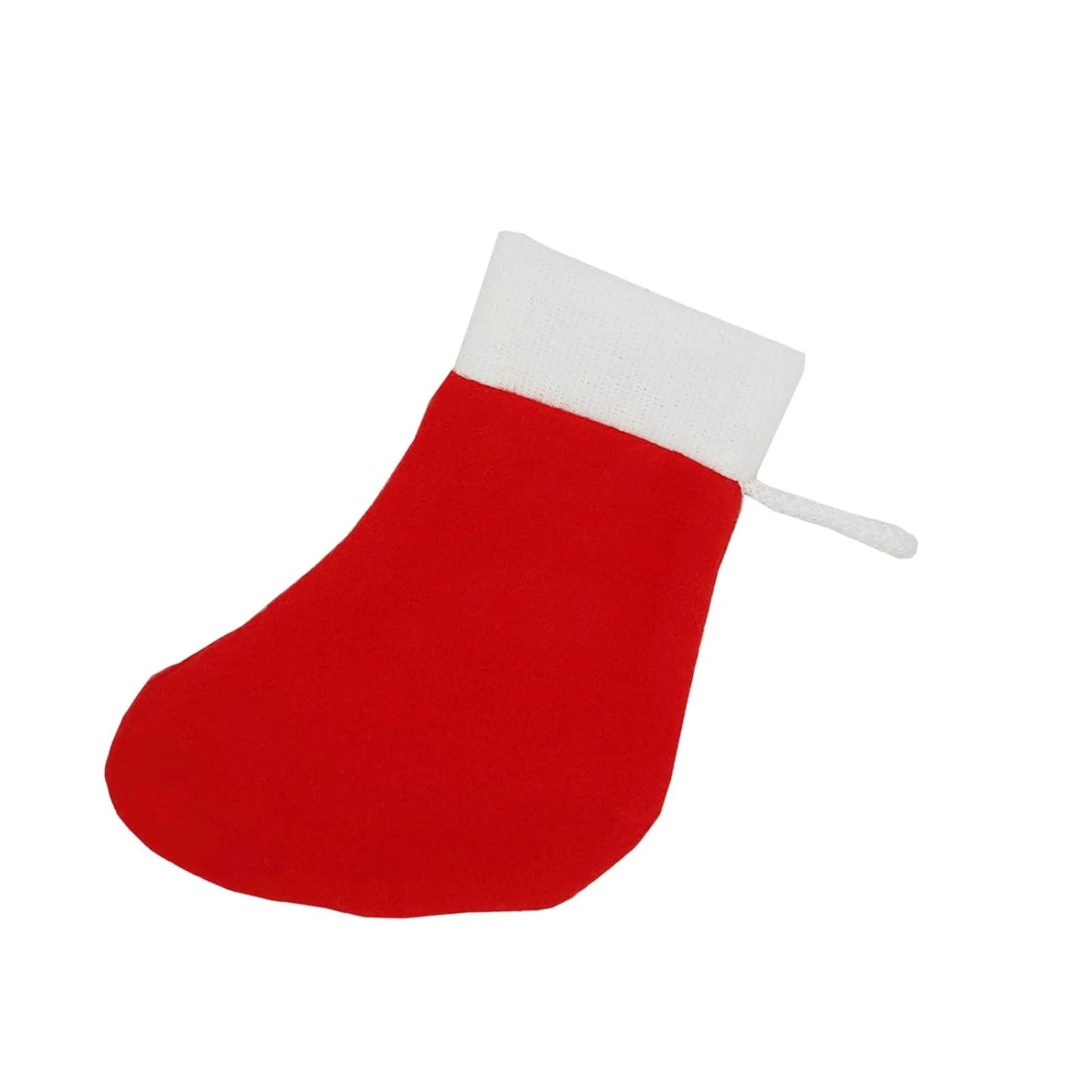 8073 (2 Pcs) Christmas Santa Socks Candy Gift Bag 13 cm