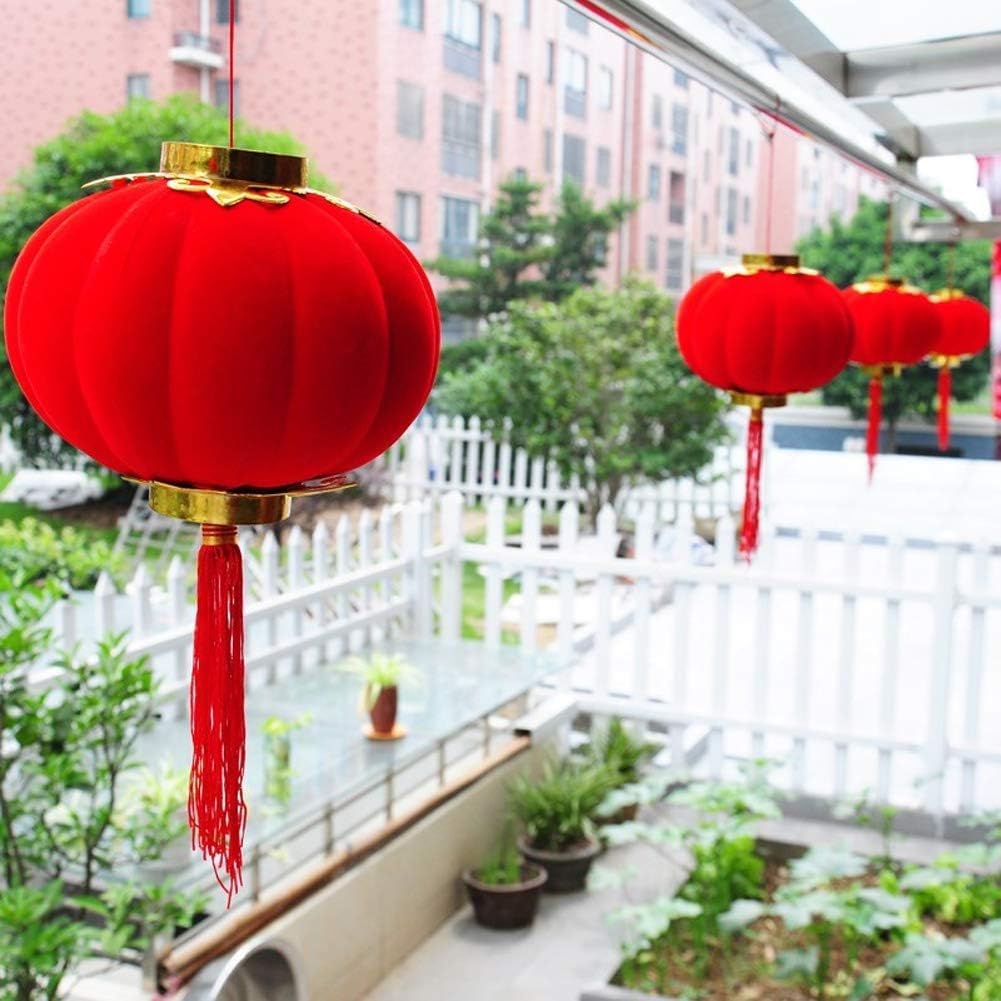 21367 Red Lantern 16 Pcs Lucky Hanging Lanterns Decoration New Year Wedding Party Hang Mini Lantern Home Decoration for Chinese Spring Festival and Celebration