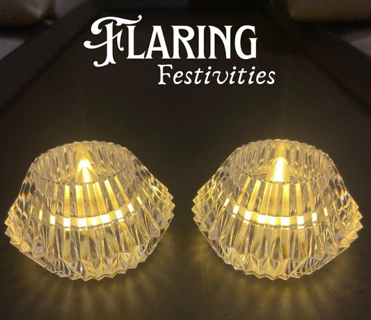 10837 Smokeless & Flameless LED Tealight Acrylic Decorative Tea Light Candles for Diwali, Home Décor, Gifting, Birthday, Christmas, Festival Decoration