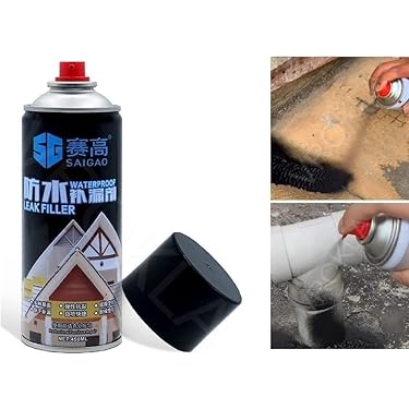 20300 Waterproof Leak Filler Spray Leakage Solution Rubber Flex Repair And Sealant Crack Hole Spray For Indoor Or Outdoor Use 450 ml