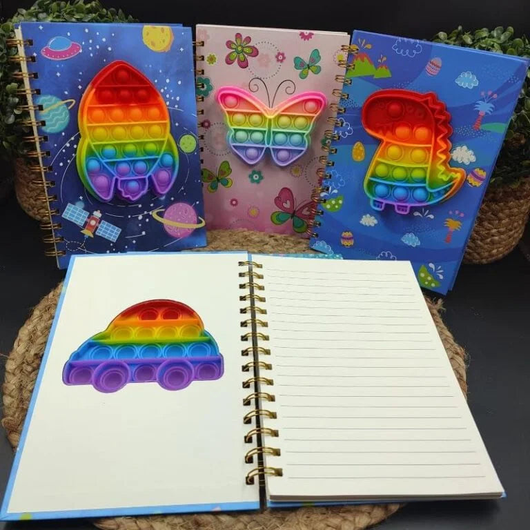 05551 Pop it game spiral diary notebook