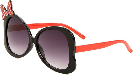 17743 Side Polka Dot Bow Butterfly Wings Shape Kids Sunglasses {Multicolor}