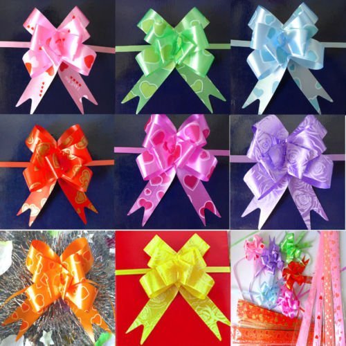 20303 Pull Flower Ribbon for Gift Wrap and Decoration,30 cm random