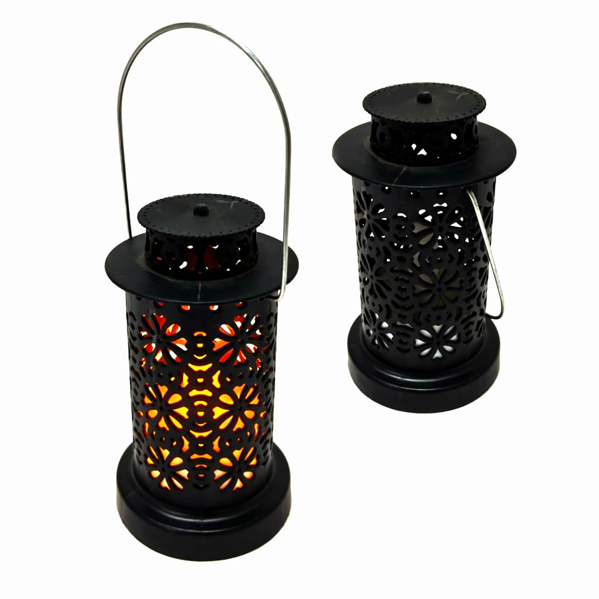 21227 Mini Decorative LED Lantern with Warm Light, Plastic Hanging Lantern for Home Décor, Bedroom, Balcony, Festivals & Gifting,