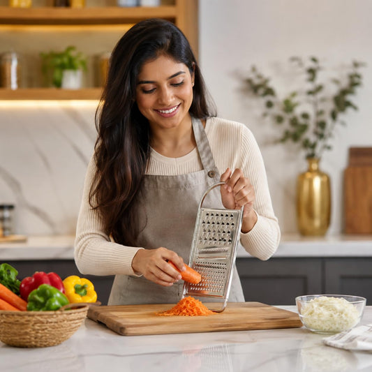 21198  iINTELLIGENCEi Stainless Steel Grater,