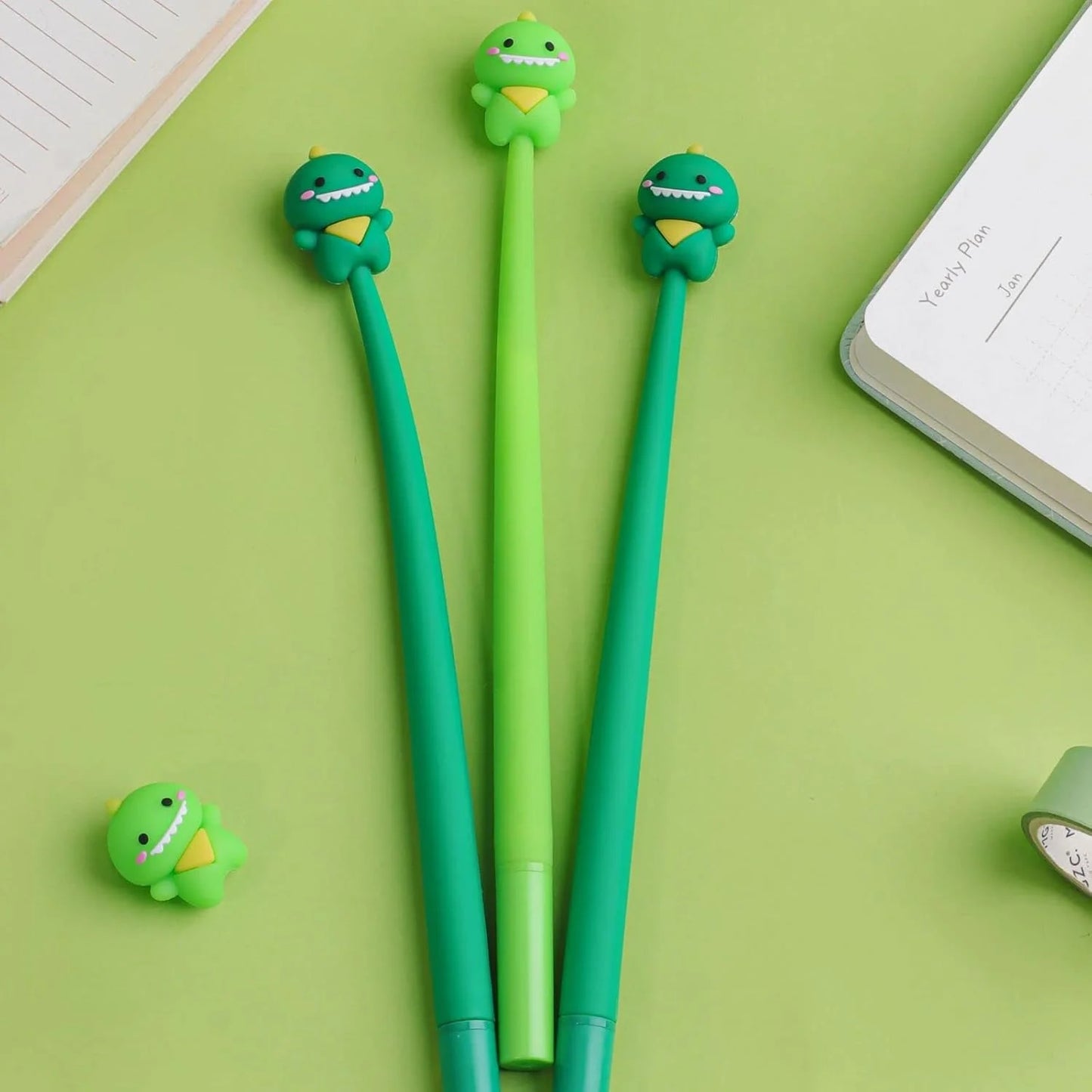 7241 Silicone Shake Gel Pen – Silicone Gel Pen for Smooth Writing with Cute Cartoon Topper