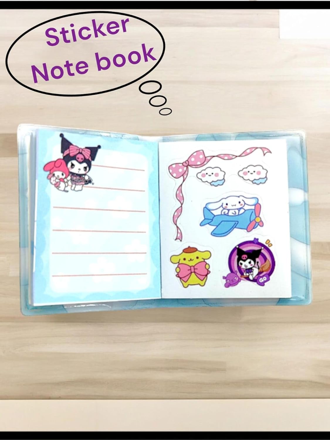BA-7022 Cute Glitter Mini Diary 2 Set for Kids  Pocket Notebook | Gift for Girls & Boys | Pink Stationery Set {Random Design}