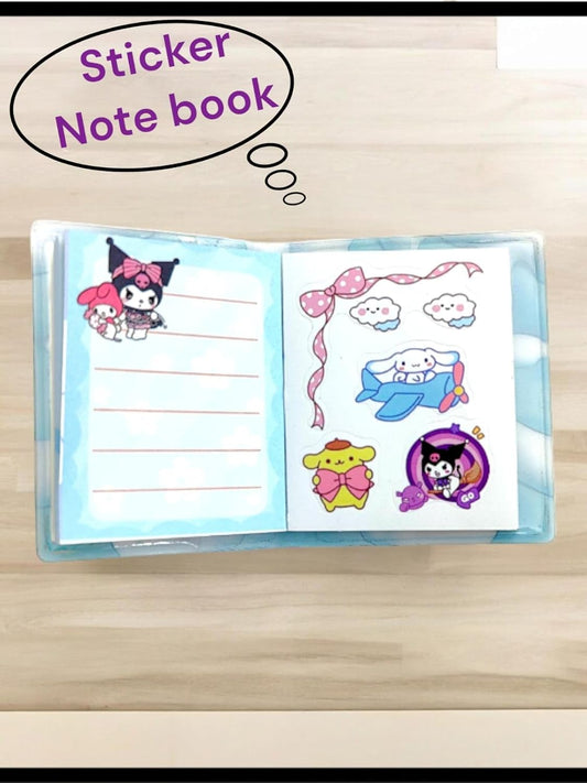 BA-7022 Cute Glitter Mini Diary 2 Set for Kids  Pocket Notebook | Gift for Girls & Boys | Pink Stationery Set {Random Design}