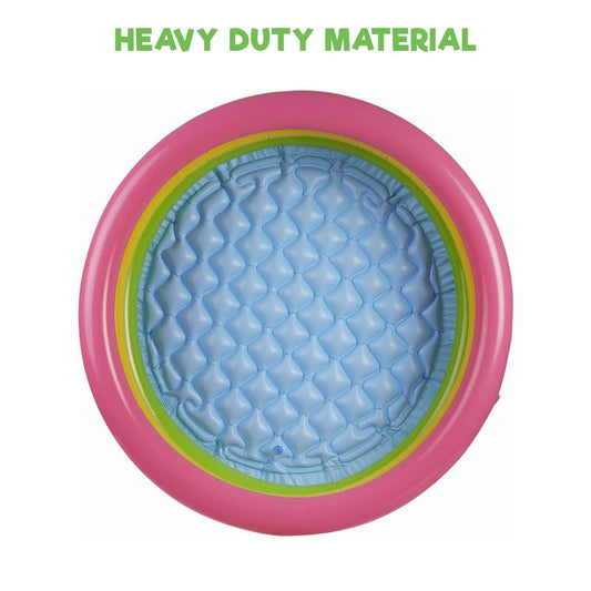 58924 Round Inflatable Swimming Pool Bathtub Soft Material Spa Bath Tubs for Kids & Toddlers (Multicolor, 3 Feet