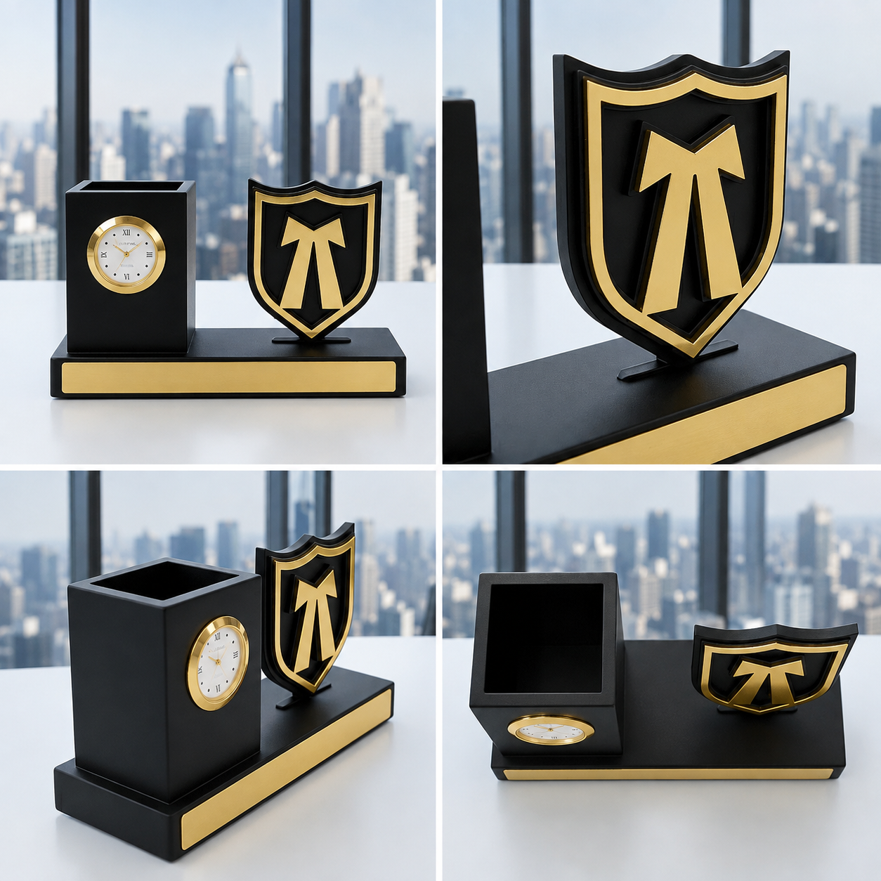 21048 Personalized Advocate Desk Organizer Gift with Clock & Pen HOLDER PERFECT FOR GIFTS