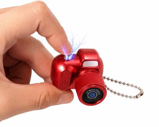 20848 Mini Shock Camera Keychain – Funny Electric Prank Toy {Random Color}