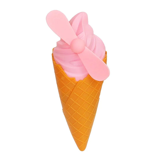 JK-23 Handheld Ice Cream Fan Battery Operated Fan {Random colour’s}