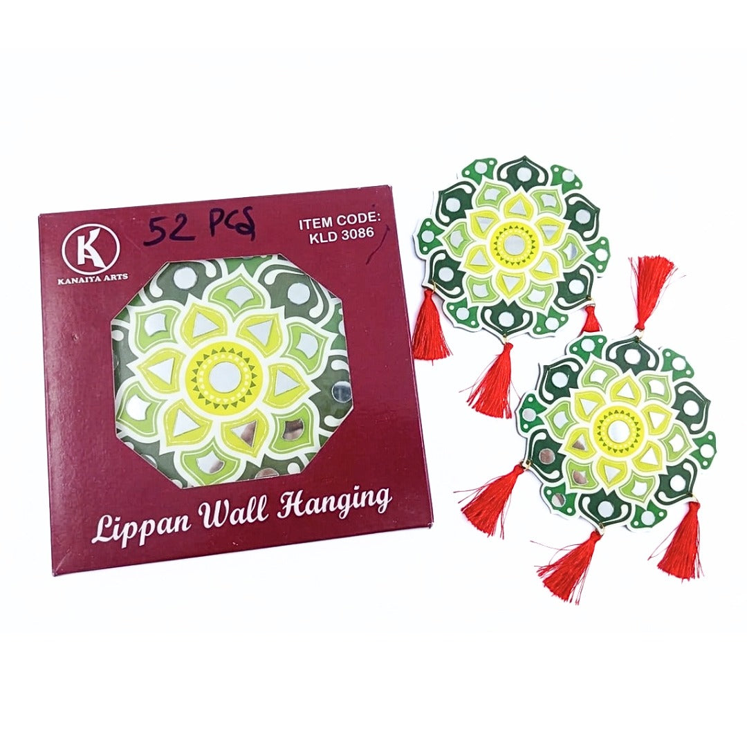 3086 {6 Pcs} Lippan Art Wall Hanging for Decoration {Random Design}