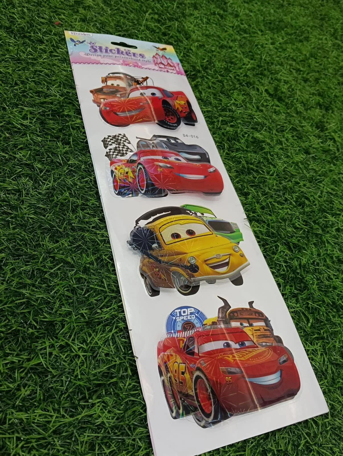 D4-016 Disney/Pixar Cars Slims Dimensional Stickers