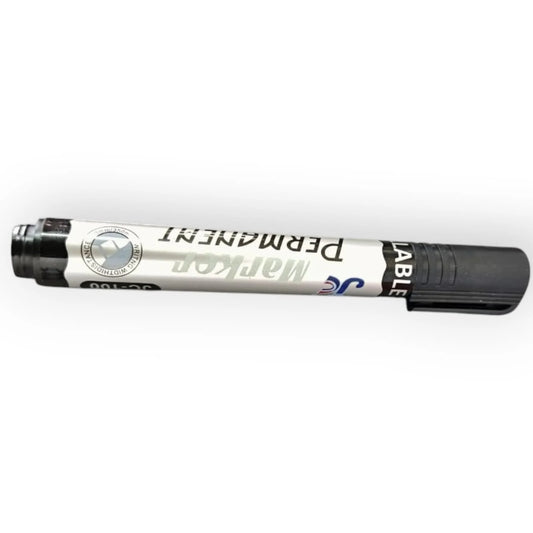 20151 (Pack of 10) Hauser Permanent Marker Pen, Black Colour