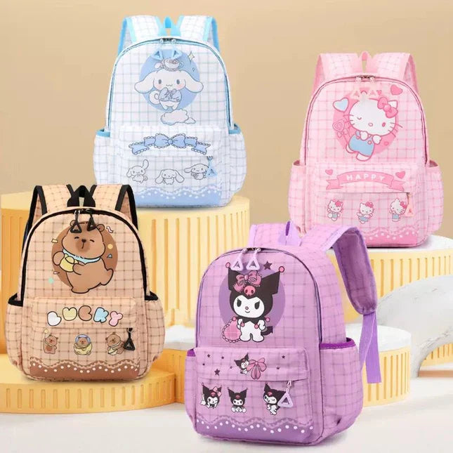 20539 Sanrio school bag Kuromi bag Cinnamoroll travel backpack {Random Color}