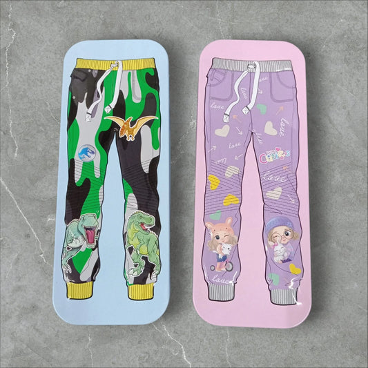 10718 Metal Pencil Box Double Layer Metal Pencil Case for Kids Boys Girls Birthday Return Gift