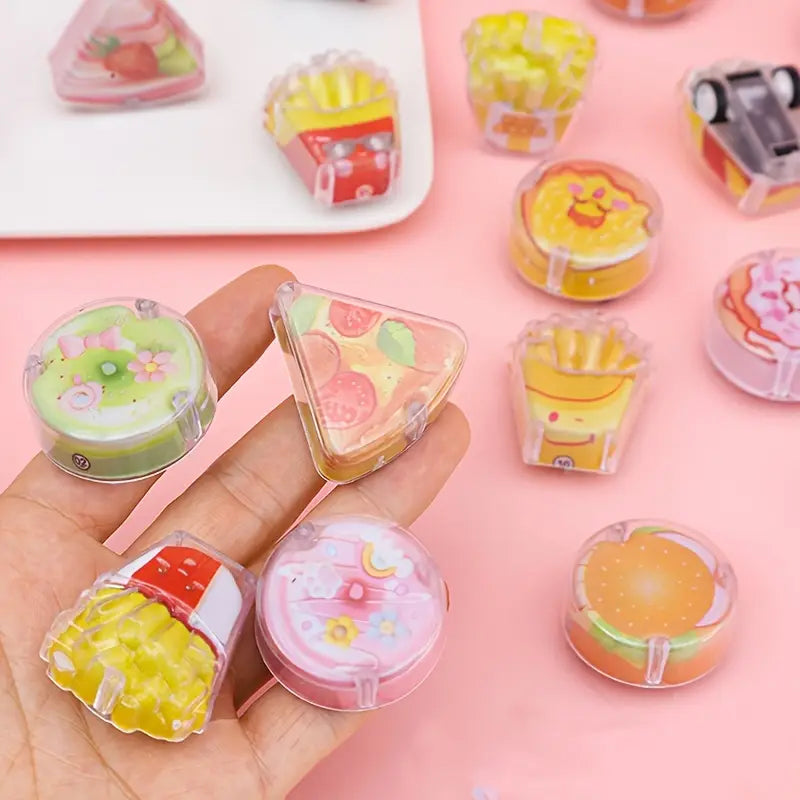 20823 Double layer food play Mini cars simulation food {Random Design}